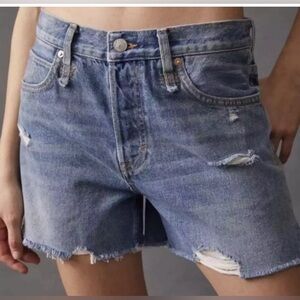 Free People Shorts Womens 25 We the Free Makai Twist & Shout Cut Off Jean Shorts